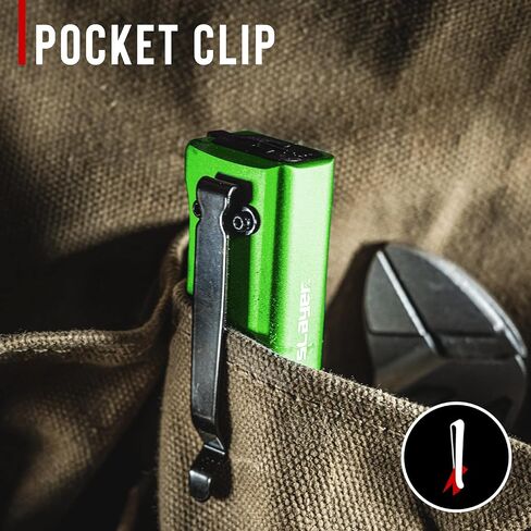 Coast Slayer 1150 Lumen USB-C Rechargeable LED Flashlight with Spot/Flood, Memory Mode and Pocket Clip, Green in Kuwait
