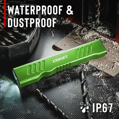 Coast Slayer 1150 Lumen USB-C Rechargeable LED Flashlight with Spot/Flood, Memory Mode and Pocket Clip, Green in Kuwait
