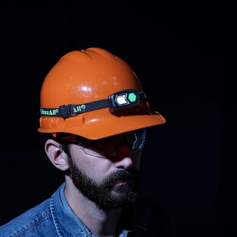 LitezAll Ultralite LED Headlamp | 60 Lumen Hands-Free Lighting | Lightweight Craft & Hobby Light | 12+ Hour Runtime | CR2032 Batteries Included in Saudi Arabia