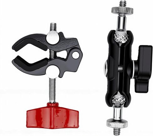 Heavy Duty Aluminum Alloy Double Spherical Head Arm for Reliable Camera and Light Support in Kuwait
