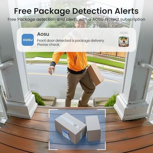 aosu 2 x 3K Solar Camera + 1 x 2K Doorbell Camera in Saudi Arabia