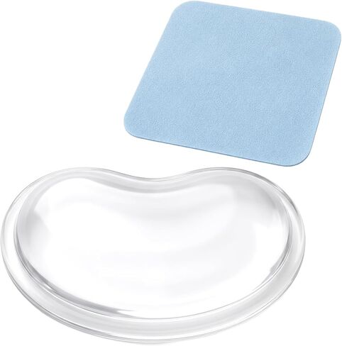 Wrist Rest for Mouse, Gel Mouse Pad, Gel Ergonomic Cushion, Wiping Cloth in Saudi Arabia