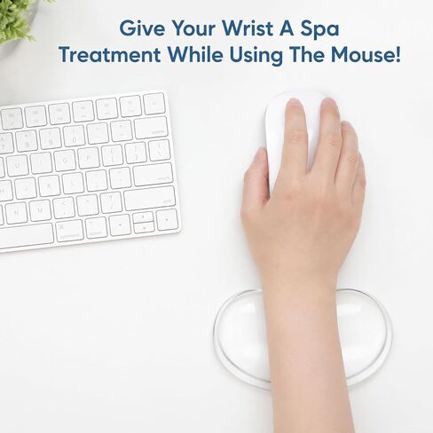 Wrist Rest for Mouse, Gel Mouse Pad, Gel Ergonomic Cushion, Wiping Cloth in Saudi Arabia