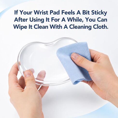 Wrist Rest for Mouse, Gel Mouse Pad, Gel Ergonomic Cushion, Wiping Cloth in Saudi Arabia