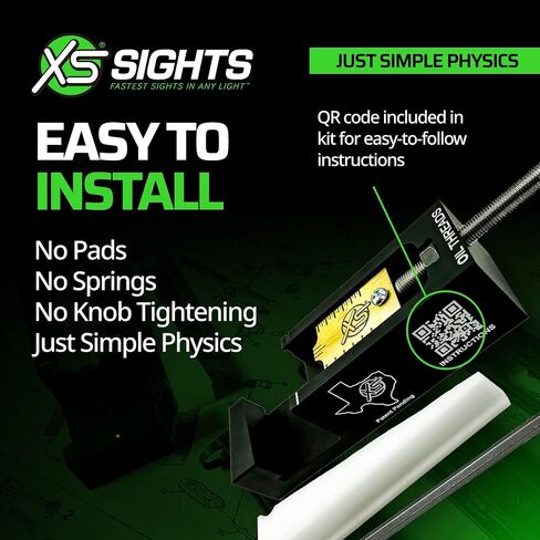 أداة دفع البصر XS SIGHTS، مجموعة تثبيت دافع البصر الخلفي المضمنة، متوافقة مع جميع شرائح غلوك OEM، سلسلة DIY in Kuwait