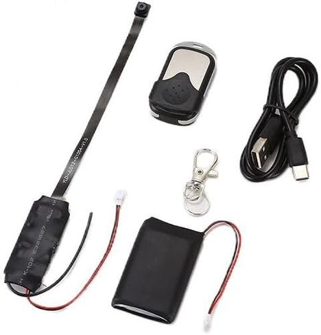 Atom 1080p HD DIY Security Camera Kit with Remote, 90 Degree Wide Angle, Motion Detection, Loop Recording, 8-Hour Battery or AC Power, MicroSD up to 256GB, No WiFi Needed, No Monthly Fee in Saudi Arabia