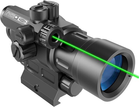 UUQ 1X30 Red Dot Sight with Green Laser Sight - 2 MOA Reflex Scope for 20mm Picatinny Rail in Saudi Arabia