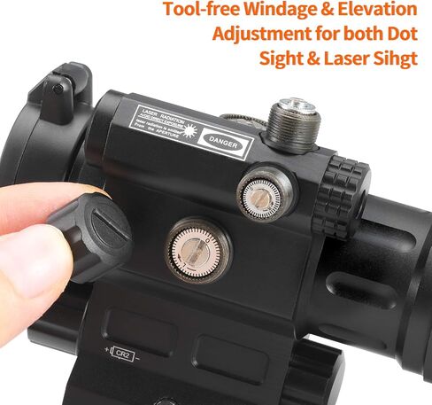 UUQ 1X30 Red Dot Sight with Green Laser Sight - 2 MOA Reflex Scope for 20mm Picatinny Rail in Saudi Arabia