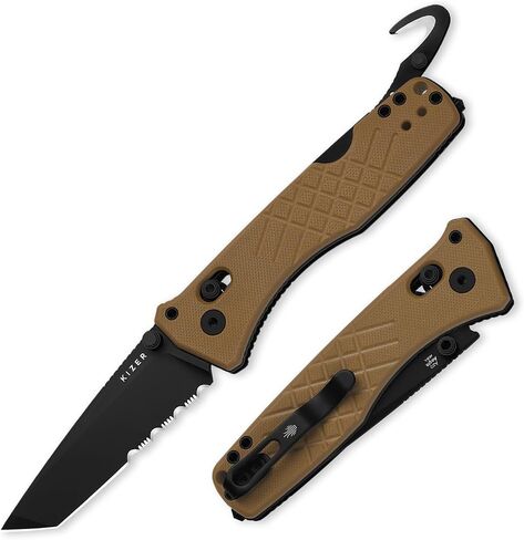 Kizer Aegis T Tactical Pocket Knife, 3.21" D2 Steel Tanto Folding Knife in Saudi Arabia