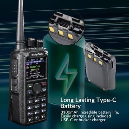 BridgeCom Maverick w/Free Codeplug & Training Course! | Dual Band | DMR/Digital Handheld Radio | 7W VHF & 6W UHF | Two-Way Radio | APRS | Bluetooth | GPS | Color Display in Kuwait