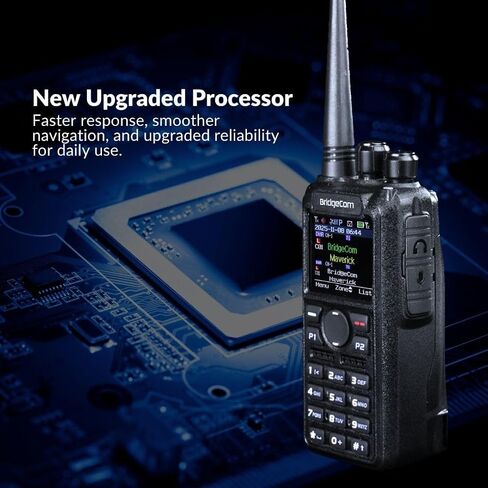 BridgeCom Maverick w/Free Codeplug & Training Course! | Dual Band | DMR/Digital Handheld Radio | 7W VHF & 6W UHF | Two-Way Radio | APRS | Bluetooth | GPS | Color Display in Kuwait
