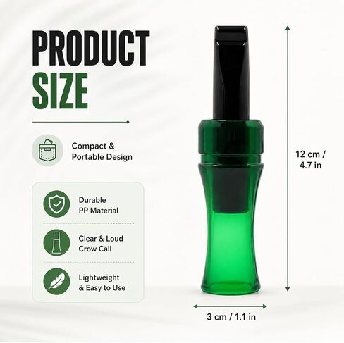 Crow Caller to Attract Crows Portable Whistle Raven Luring Tool Green in Saudi Arabia