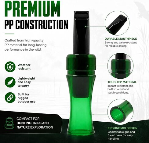 Crow Caller to Attract Crows Portable Whistle Raven Luring Tool Green in Saudi Arabia