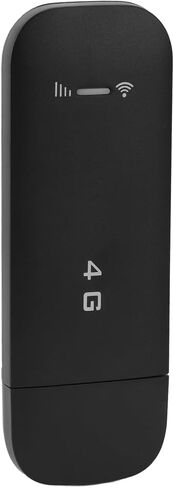 راوتر واي فاي محمول USB 4G LTE مع فتحة لبطاقة SIM يدعم 10 أجهزة تشفير WPA WPA2 لنقطة اتصال الهاتف المحمول (أسود) in Kuwait