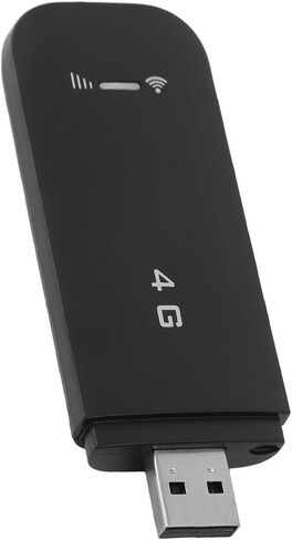 راوتر واي فاي محمول USB 4G LTE مع فتحة لبطاقة SIM يدعم 10 أجهزة تشفير WPA WPA2 لنقطة اتصال الهاتف المحمول (أسود) in Kuwait