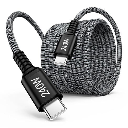 10FT USB C Cable Fast Charging, 240W USBC to USBC Cable Type C Charger Cord in Kuwait