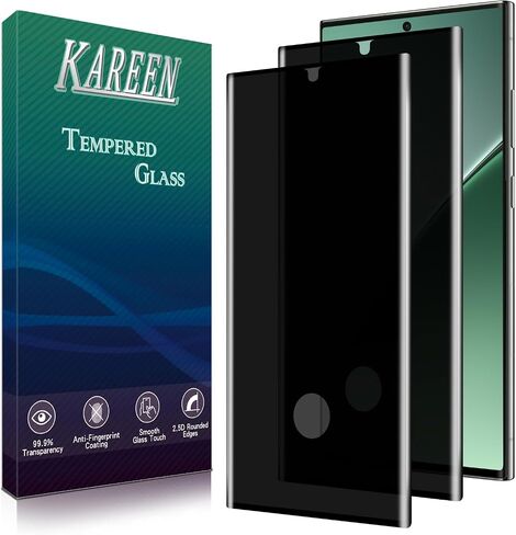 KAREEN 2 Pack Privacy Screen Protector for Galaxy S22 Ultra Tempered Glass in Saudi Arabia
