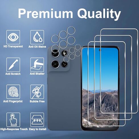 3 Pack Moto G 2026 Screen Protector + 3 Pack Camera Lens Protector in Saudi Arabia