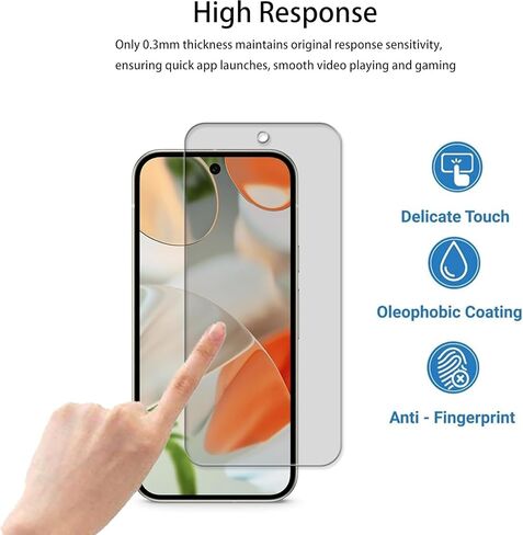 Privacy Screen Protector Designed For Google Pixel 9 Anti Spy Private Tempered Glass Film 2-Pack Camera Lens Protector Film 2-Pack in Kuwait