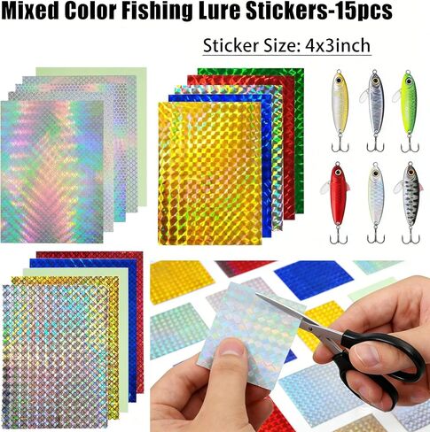 780pcs Fish Eyes & Fishing Blank Lure Stickers Kit for Unpainted Minnow Jerkbait Bodies Making Supplies DIY Craft Your Own Fishing Lure in Saudi Arabia