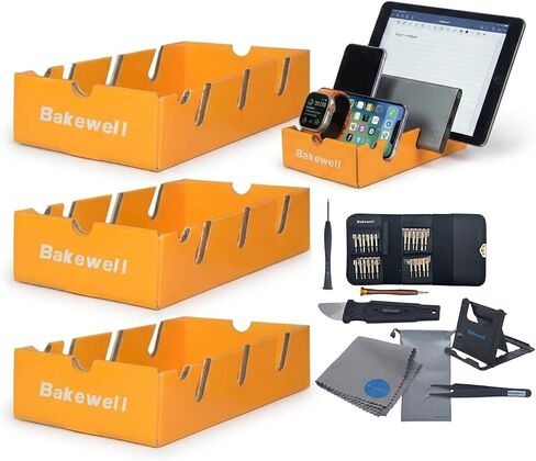 3-Pack Desktop Holder for Laptop, Mobile & Pen – No Electronics in Saudi Arabia