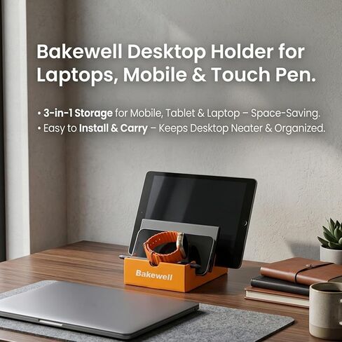 3-Pack Desktop Holder for Laptop, Mobile & Pen – No Electronics in Saudi Arabia