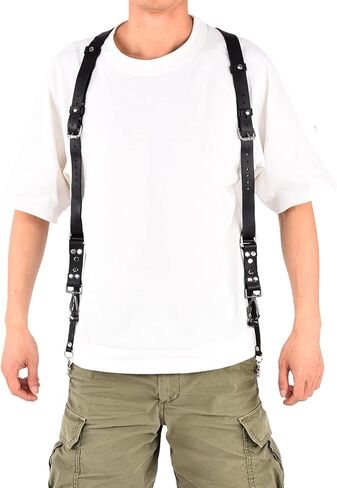 Zopsc Leather Dual Shoulder Camera Strap Harness for SLR Cameras in Kuwait