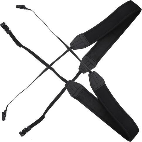 2pcs Neoprene Camera Neck Lanyard Strap for Mirrorless Cameras, Black in Kuwait