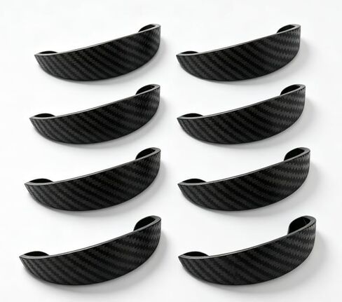 8pcs Backup Camera Rain Hood Cover with Curved Black PVC Canopy, Adhesive-Backed Rear Guard for Outdoor Parking Rear View Lens Hood Car Reversing Cover Black PVC Adhesive Weather Guard Rain in Kuwait
