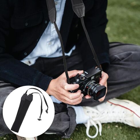 2pcs Neoprene Camera Strap with Wrist Lanyard for Mirrorless Cameras in Kuwait