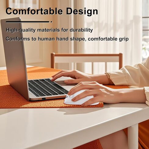 Wireless Bluetooth Mouse Cute Animal Pig Shape 2.4G & Bluetooth Dual Mode Computer Mice with USB Receiver Portable Compact 1200DPI Optical Cordless Mouse for Laptop iPad PC Chromebook Kids Gift(White) in Saudi Arabia
