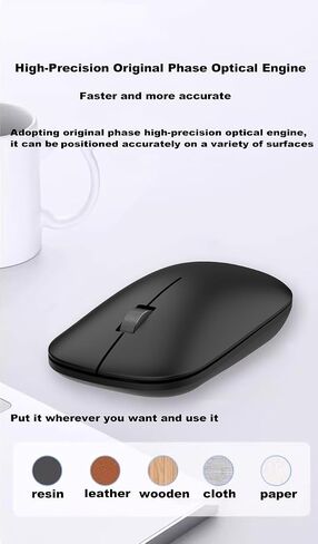 Wireless Bluetooth Mouse,Bluetooth 5.0/3.0 & USB 2.4G/Type-C 4-Mode,Ergonomic Silent Click Mice Compact Portable for MacBook Laptop/PC/Tablet/Mac/iPad/Notebook/Chromebook Multi-Device & Office Use in Kuwait