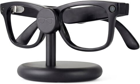 ELUTENG for Meta Ray-Ban Glasses Charging Stand AR Smart Glasses Charging Holder-Wayfarer, Skyler, Headliner and Oakley Meta HSTN Charger with LED Indicator with 1m Type-C Cable,Black in Kuwait