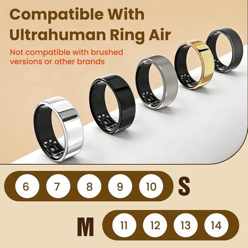 10 Pack Cover Compatible with Ultrahuman Ring Air, Ultra-Thin 0.13mm Invisible Protector, Scratch-Resistant Full-Cover Film for Daily Wear (Size M for 11/12/13/14) in Saudi Arabia