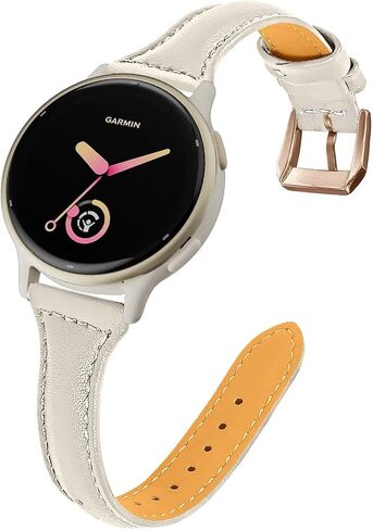 Slim Leather Band for Garmin Vivoactive 6/Vivoactive 5/3 in Saudi Arabia