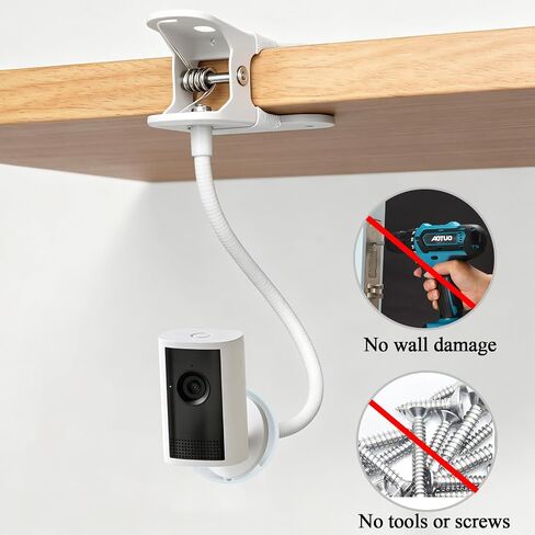 2 Pack Clip Mount Compatible with Ring Indoor Cam Plus/Pan-Tilt Indoor Cam in Saudi Arabia