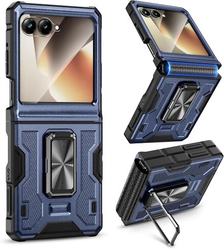 VEGO for Motorola Razr 2026/2025/2024 Case with Screen Protector, Blue in Saudi Arabia