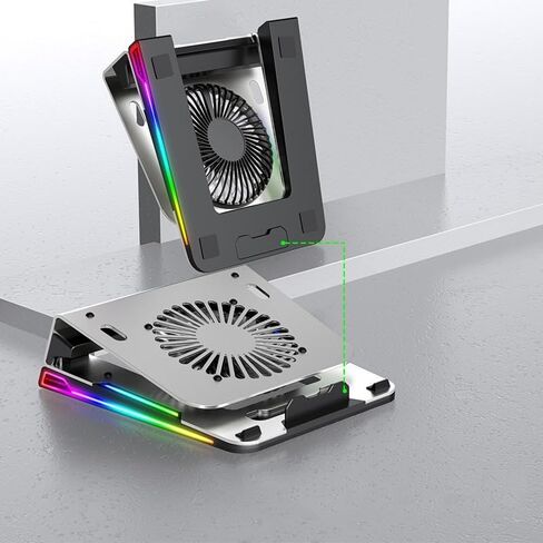 Computer Stand Aluminum Alloy Radiator Fan Lifting Handheld Portable in Kuwait