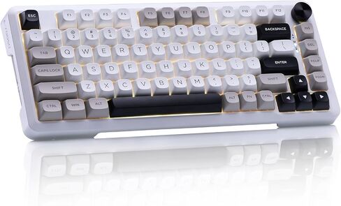 E-YOOSO Z-82 75% Tri-Mode Wireless Mech Keyboard, Hot-Swap Gasket RGB Knob in Kuwait