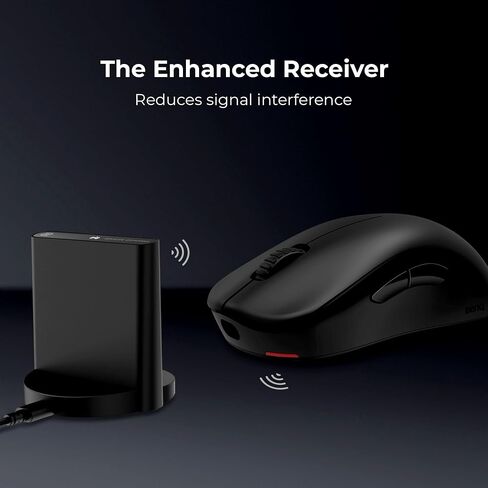 BenQ Zowie U2 Wireless Gaming Mouse | Esports, Sport Science | Enhanced Receiver | 60g Lightweight | 3200 DPI Sensor | 5 Buttons | 70 Hr Battery Life | Driverless in Kuwait