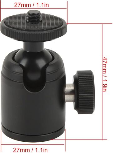 K18 Mini Ball Head, Lightweight Aluminum Alloy, Stable Photography Ball Head for Mobile Phones and Tripods, 1 X in Kuwait