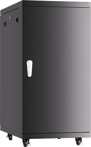 18U39in Depth Floor Standing Server Rack Cabinet(24" w x39 d x36 h)(600x1000x900mm.) Glass Door (Temperature Control Panel, 4 Fans,1 Shelf, 1PDU)-Free!!! in Saudi Arabia