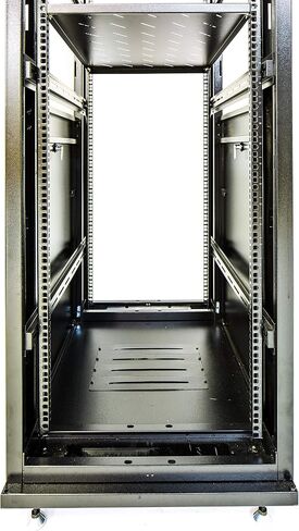 SYSRACKS 27U 32"(800mm) Deep IT Free Standing Server Rack Cabinet Enclosure.Fits Most 19" Equipment. Bonus Free!!! Temperature Control System, Casters, LCD-Screen, PDU and Other Accessories Included! in Saudi Arabia