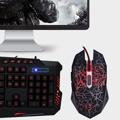 Mice Gamer Wired, Mice Gamier Wired 6 Buttons Ergonomic LED USB Gamer Mice for Computer Laptop Desktop PC in Saudi Arabia