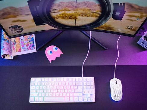 GXTrust Helox USB White Gaming Mouse Superlight 65g in Saudi Arabia