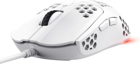 GXTrust Helox USB White Gaming Mouse Superlight 65g in Saudi Arabia