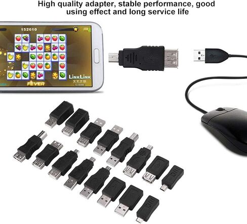 16PCS Multipurpose USB Adapter Set with Female and Male in Saudi Arabia