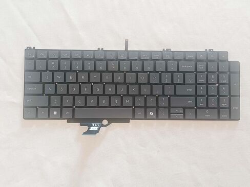 New Replacement Keyboard for Dell Pro 16 Plus PB16250 PB16255 P135F 2024 Laptop Gray US Backlit in Kuwait