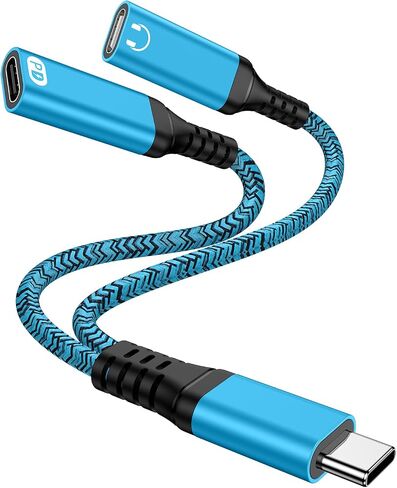 USB C Splitter for iPhone 17 16 15 Pro Max,1 in 2 Out Type C Audio Jack in Saudi Arabia