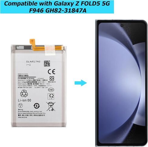 New EB-BF946ABY Replacement Battery Compatible with Galaxy Z FOLD5 5G F946 GH82-31847A with Technical Toolkit in Kuwait